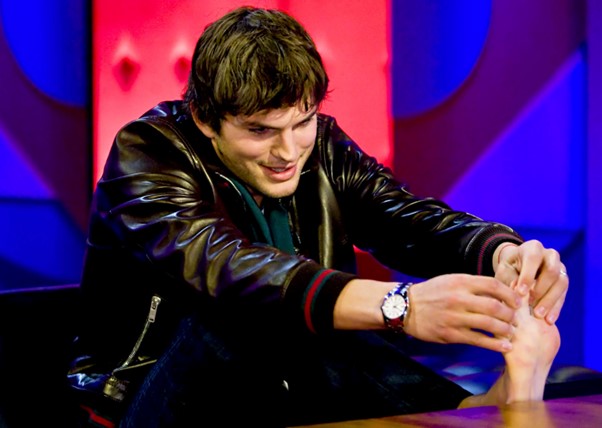 Kutcher shared a secret about his body, which is that he has webbed toes.