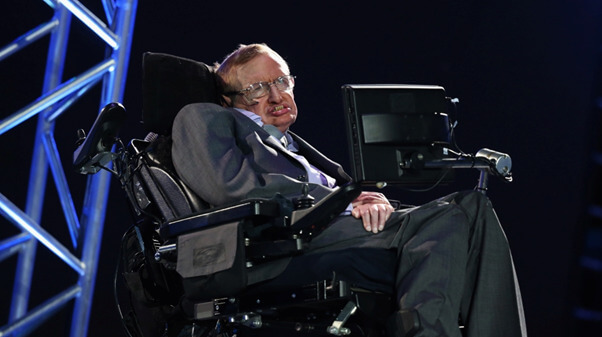 Stephen Hawking was diagnosed with amyotrophic lateral sclerosis.