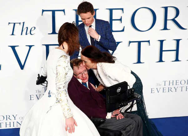 The movie "The Theory of Everything", based on the life story of the resilient genius with an IQ of 160.