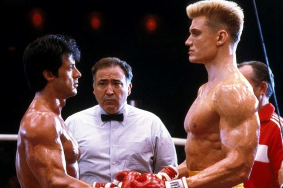 During filming for Rocky IV when Lundgren played Soviet super villain Ivan Drago he punched Sylvester Stallone so hard.